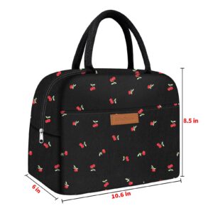 MuForu Cute Lunch Bag Women with Placemats，Insulated Lunch Box for Women,Placemats Keep Clean and Hygienic Durable Leakproof Thermal Bag High Capacity for Travel Picnic Insulated Lunch Bag