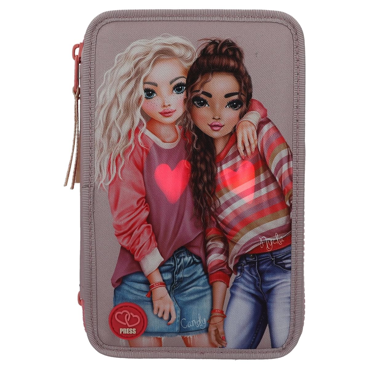 Depesche TOPModel - Triple Pencil Case BEST FRIENDS LED (0411753)