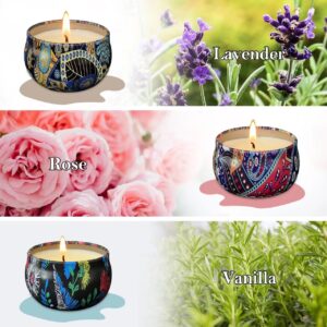 Gadojuewo Scented Candles Set for Women,3 Pack in All 7.5Oz（3 * 2.5） Natural Soy Wax Aromatherapy Candle,45H Burning Long Lasting Candles,Gift for Mom on Mother's Day,Birthday.