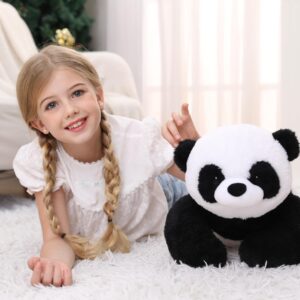 JellyMallow 5 lbs, 27 inches Panda Weighted Stuffed Animals, Cuddly Weighted Panda Plush Pillow Giant Plushie Ideal Gift for Adults & Kids