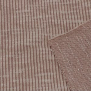 Texco Inc Solid Color Heavyweight Poly Cotton Spandex Sandwash 2x1 Rib Knit Fabric, Apparel DIY Projects, Mocha 2 Yards