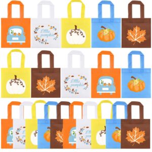 20pcs blue little pumpkin party favor bags, fall party treat candy bags halloween pumpkin goodie gift bags for boy little pumpkin baby shower fall birthday thanksgiving halloween party favor