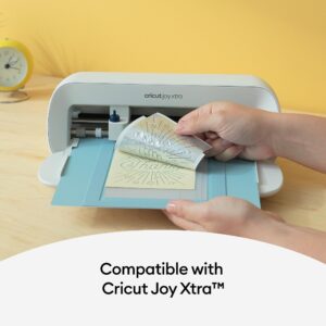 Cricut Joy Xtra Card Mat (4.7 in x 6.6 in) Reusable Card Mat for All Cricut Cards, Crafting Mat with Clear Protective Film, For Quick Crafting Using Cricut Joy Xtra Cutting Machine Blue