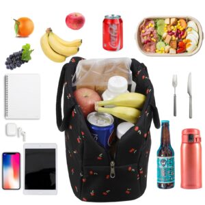 MuForu Cute Lunch Bag Women with Placemats，Insulated Lunch Box for Women,Placemats Keep Clean and Hygienic Durable Leakproof Thermal Bag High Capacity for Travel Picnic Insulated Lunch Bag