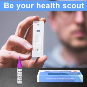 Helicobacter Pylori Stool 2 Test Kits, H. Pylori，h. Pylori Stool (Antigen) 10-15 Minutes of Quick Home Testing, The Result is Highly Accurate, Easy to Read and use