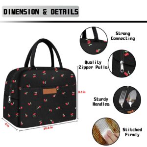 MuForu Cute Lunch Bag Women with Placemats，Insulated Lunch Box for Women,Placemats Keep Clean and Hygienic Durable Leakproof Thermal Bag High Capacity for Travel Picnic Insulated Lunch Bag