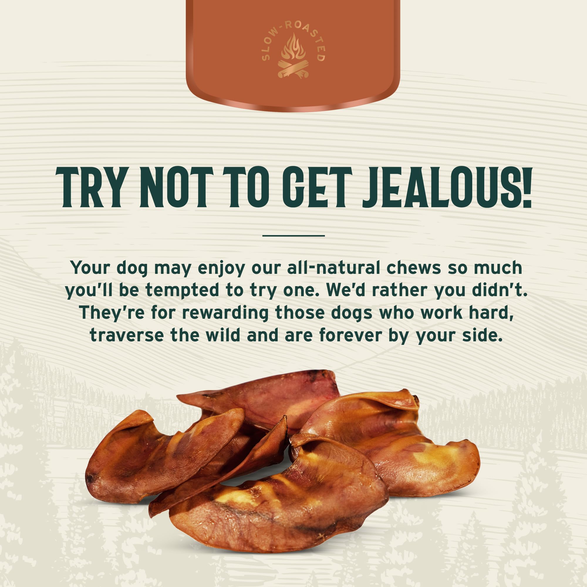 Hank & Roy All-Natural, Single-Ingredient Pig Ears for Dogs, Long Lasting, Easily Digestible Whole Pig Ear Dog Treats, Antibiotic and Hormone Free, Individually Wrapped for Odor Control and Freshness