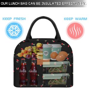 MuForu Cute Lunch Bag Women with Placemats，Insulated Lunch Box for Women,Placemats Keep Clean and Hygienic Durable Leakproof Thermal Bag High Capacity for Travel Picnic Insulated Lunch Bag