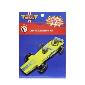 BSA Pinewood Derby Car Accessories Kit, Race Car - 6 Piece Racing Accessories for PWD Car Boy Scouts of America