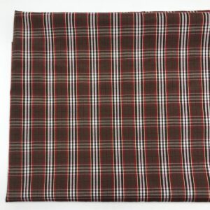 Brown Checkered Plaid Fabric Light Weight Yarn Dyed Polyester Tartan Width 57inches for DIY Home Decor Craft (2 Yard pre Cut)