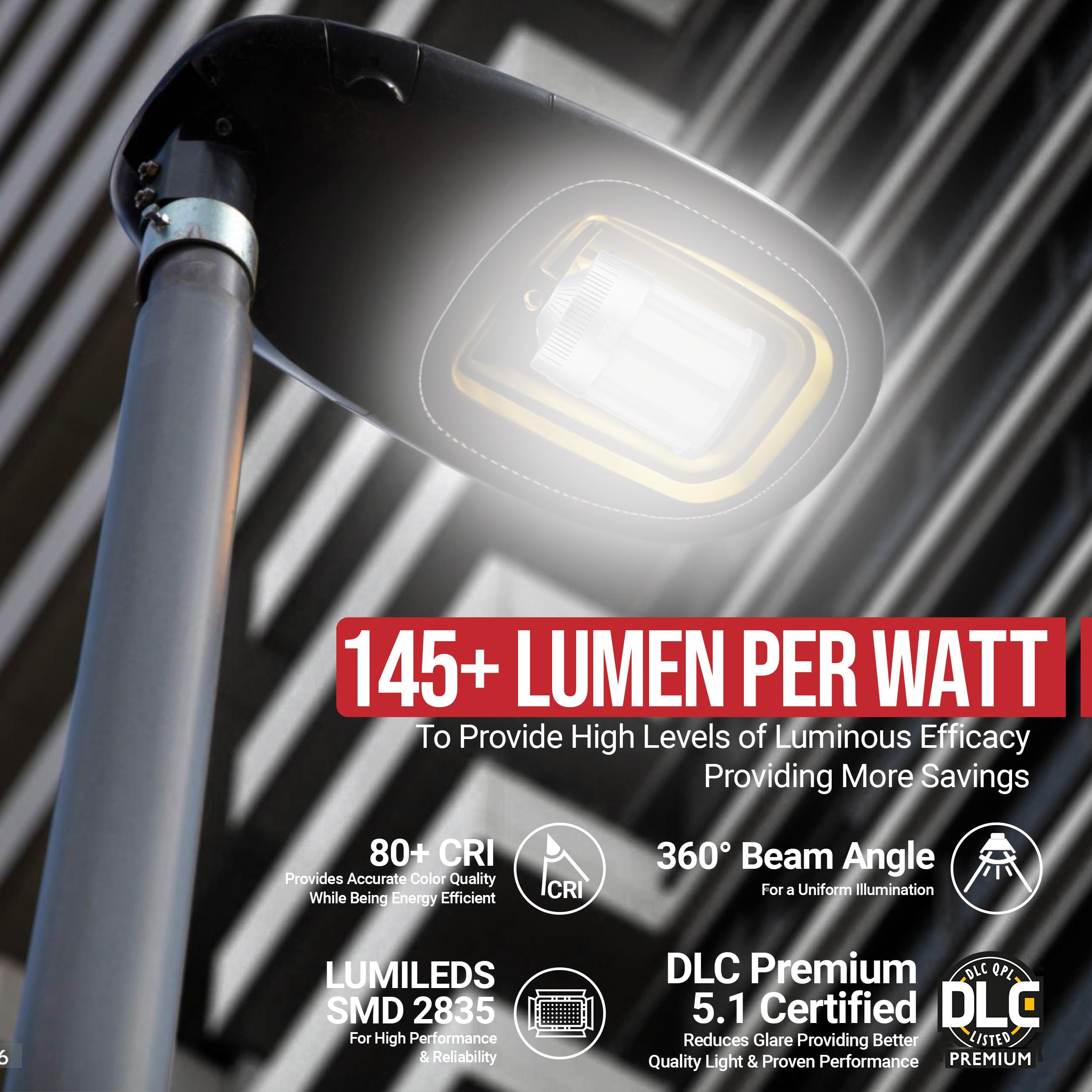 RuggedGrade 50W - Aries IV CS Series LED Corn Bulb - 7,250 Lumens - E26 Base - Color Selectable 30K/40K/50K