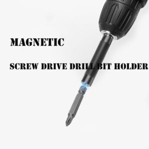 Magnetic Screw Drive Drill Bit Holder, Quick Release Magnetic Screwdriver Extension Bit Holder, 1/4 Inch Hex Shank Connection Rod Adapter, Magnetic Shock Adapter for Nuts Drill and Handheld Driver