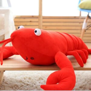 XIZHI Lobster Plush Stuffed Animal Lobster Plush Toy Lobster Pillow Suitable for Christmas and Birthday with Huggable Gifts (Red-Medium)