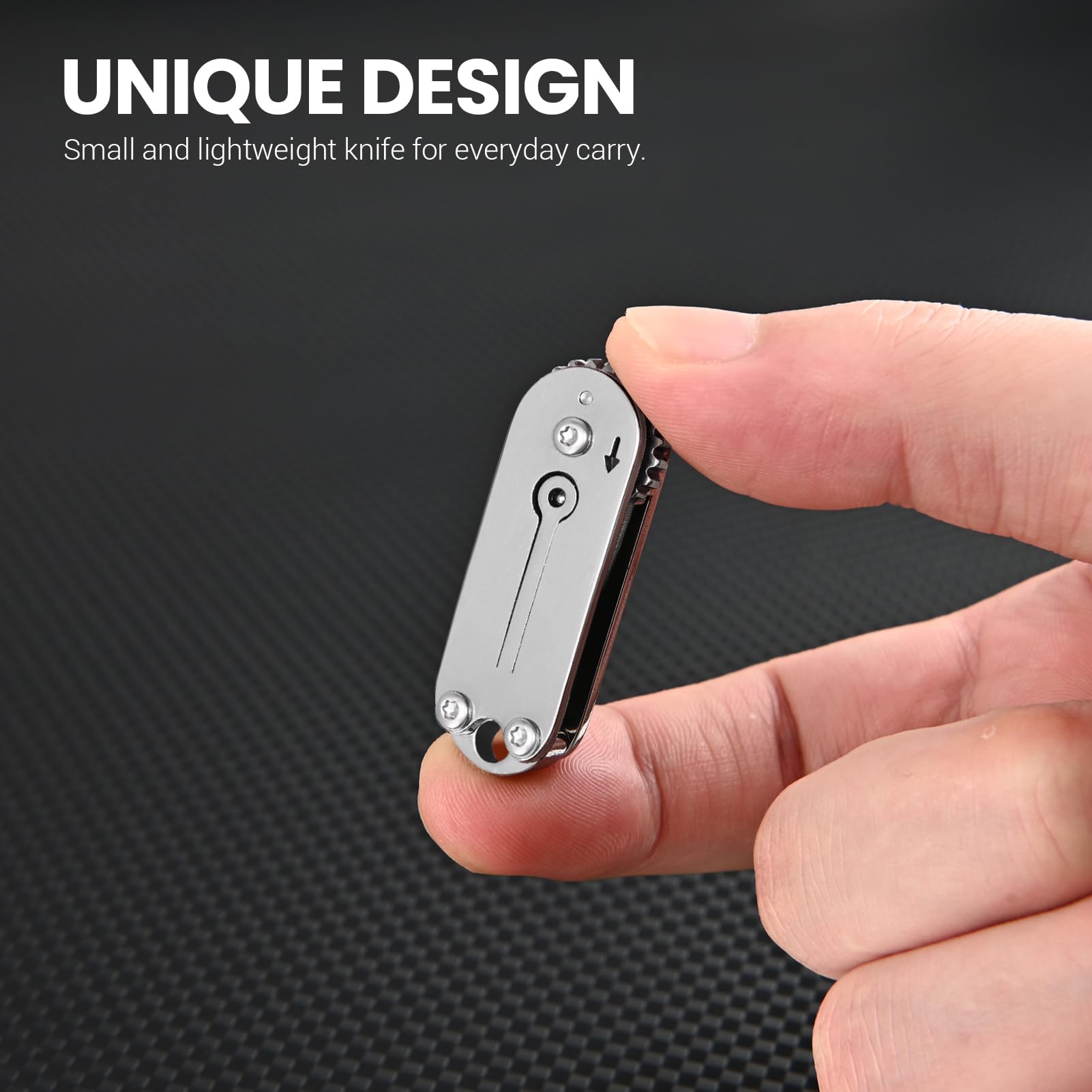 FUNBRO Small Pocket Knife for Men, Mini Folding Knives Box Cutter, Cool EDC Knife with Unique Design, Little Tiny Knives for Every Day Carry, Small Gift for Women Men