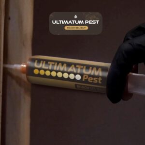 Ultimatum Pest Roach Gel Bait - 4-Pack Syringes for Indoor Infestation, Powerful Roach Killer Gel for Homes & Businesses, Combat Gel Bait for Cockroach Control, Efficient Roach and Ant Killer Indoors