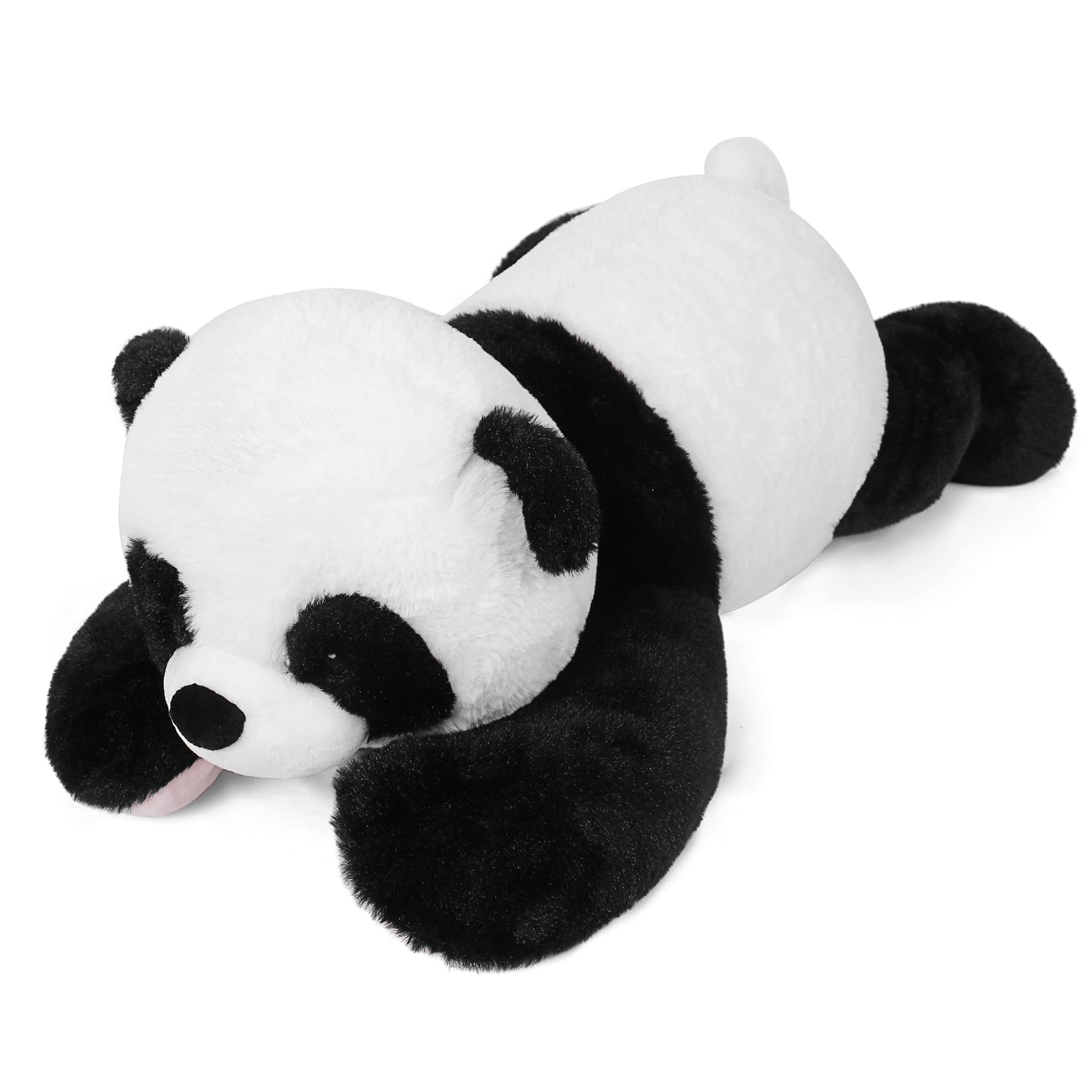 JellyMallow 5 lbs 27" Weighted Stuffed Animals Panda Plushie, Cute Panda Weighted Plush Pillow Giant Stuffed Animals for Kids Adults