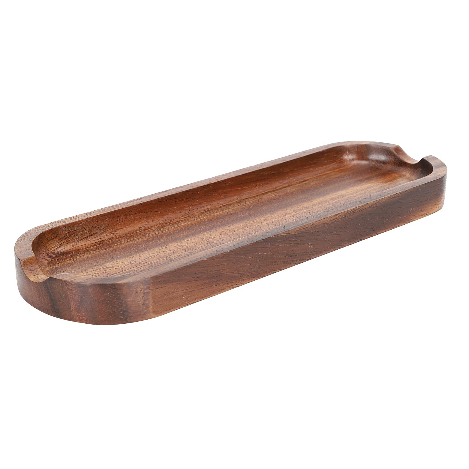 Spoon Rest for Kitchen Counter, Wood Spatula Shovel Storage Tray Cooking Utensils Holder Base for Ladle Spatula Spoons Tongs, 10.2x3.3x0.8in