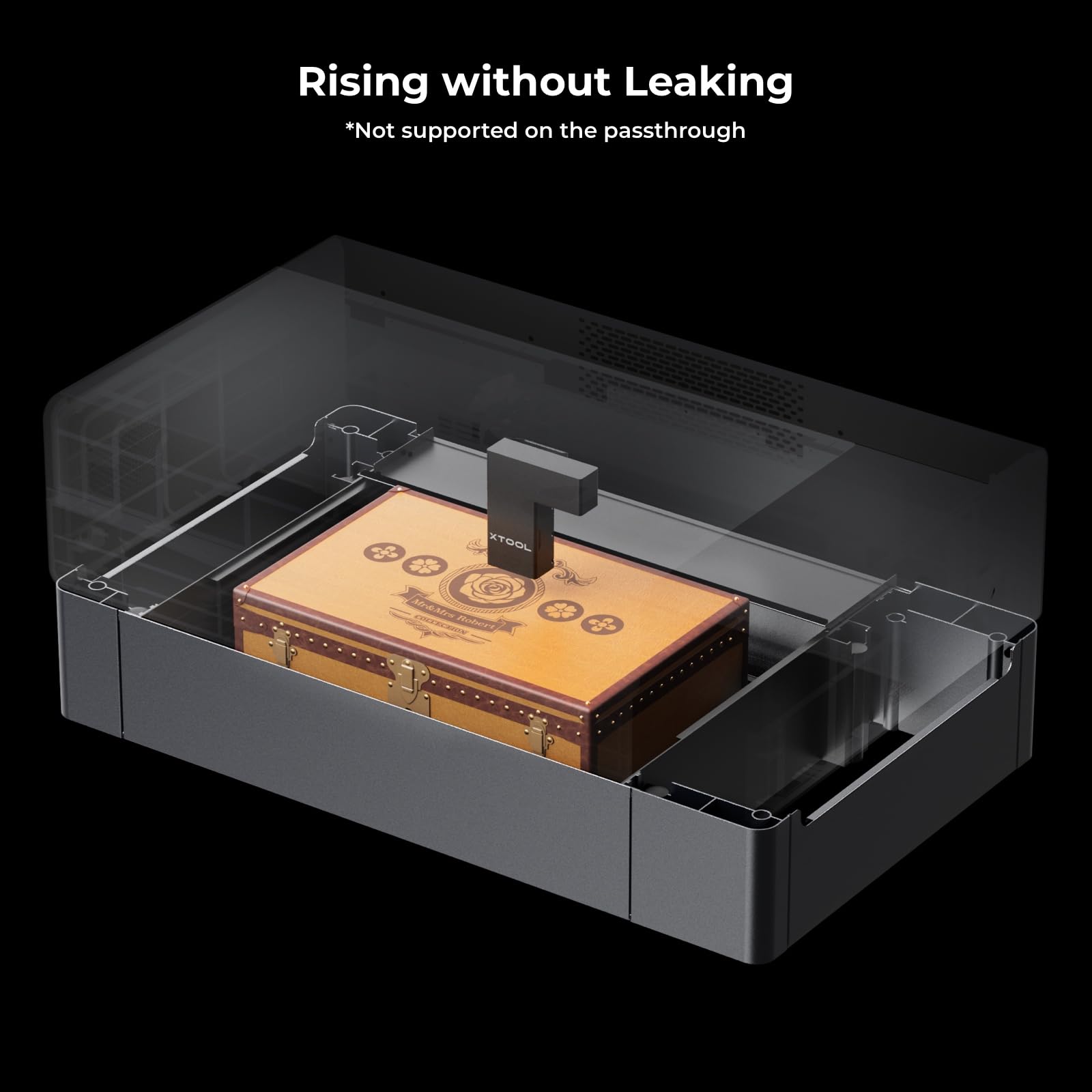 xTool P2 Riser Base for xTool P2 Co2 Laser Cutter, Partner for Significant Upgrade on Engraving Thickness, Max Workpiece Height Up to 8.4''