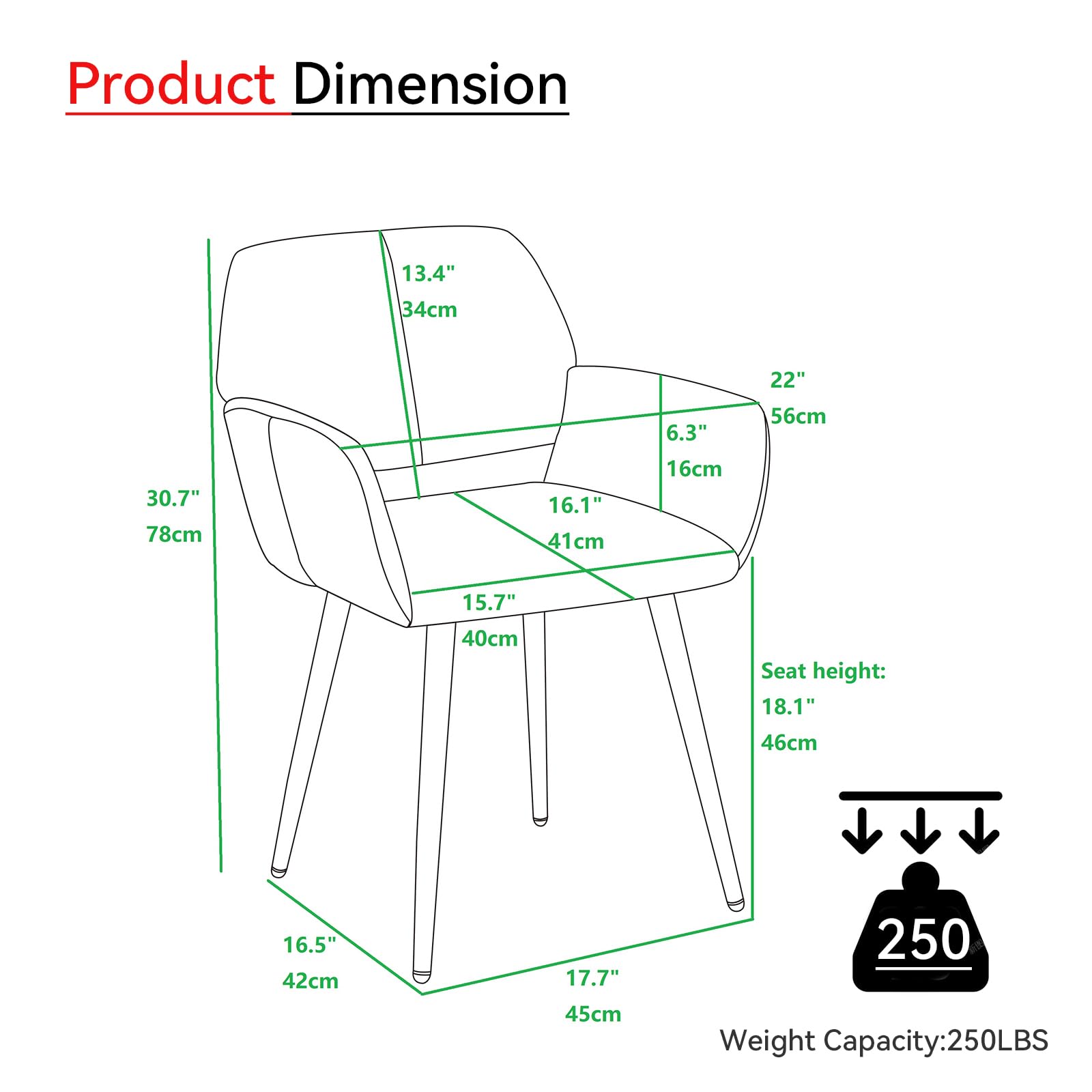 HomVent Faux Fur Home Desk Chair No Wheel Furry Makeup Vanity Chair Girls Desk Chair with Wood-Like Metal Legs Comfy Cute Leisure Arm Chair for Bedroom Living Room