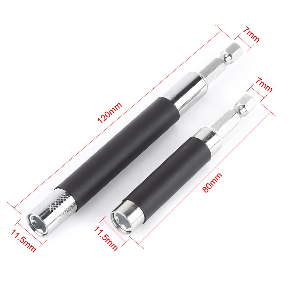 Magnetic Screw Drive Drill Bit Holder, Quick Release Magnetic Screwdriver Extension Bit Holder, 1/4 Inch Hex Shank Connection Rod Adapter, Magnetic Shock Adapter for Nuts Drill and Handheld Driver