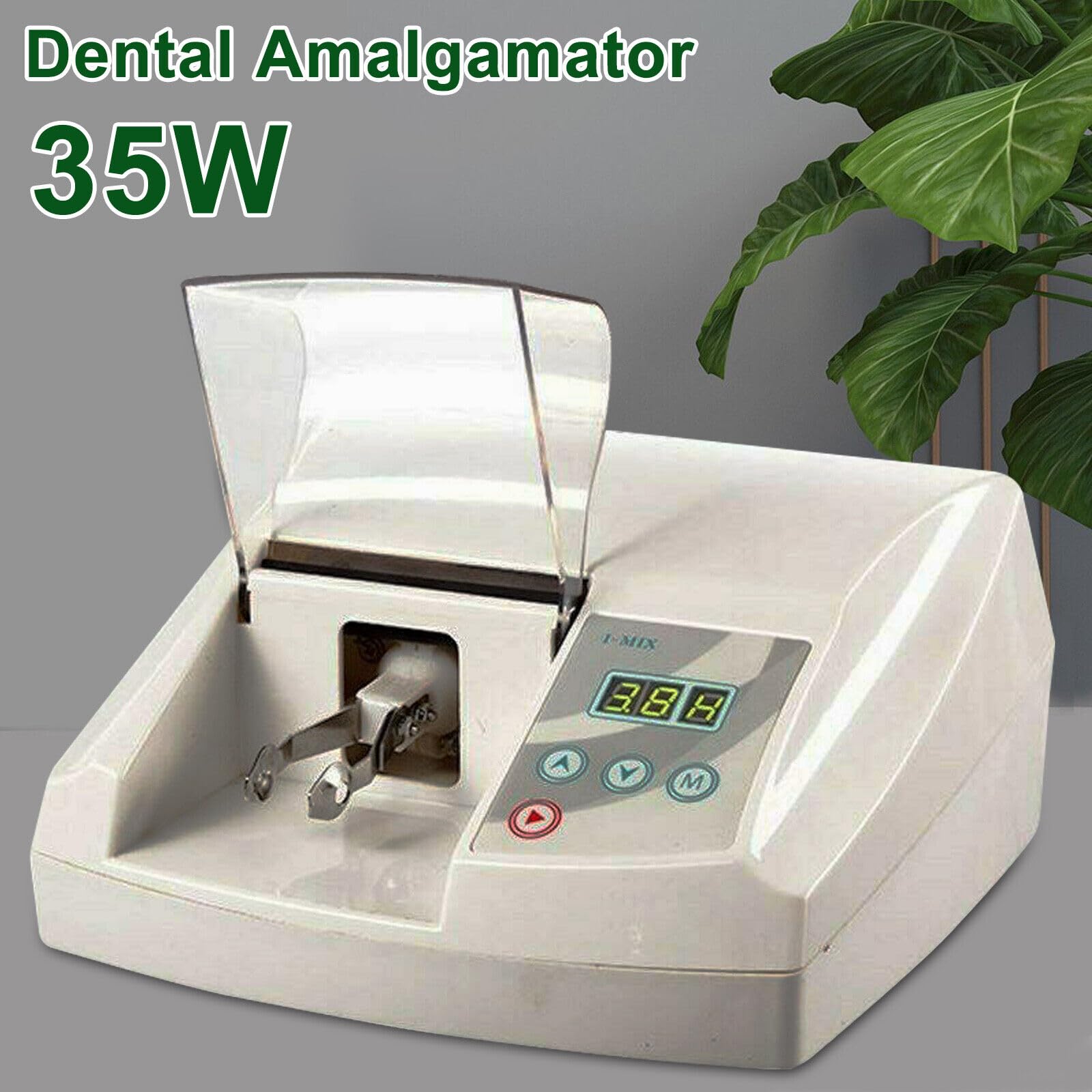 110V 35W Dental Lab Capsule Mixer, High Speed Digital Amalgamator Amalgam Capsule Mixer with Memory Function, High Security Lab Equipment with Digital Controller Both Time & Speed