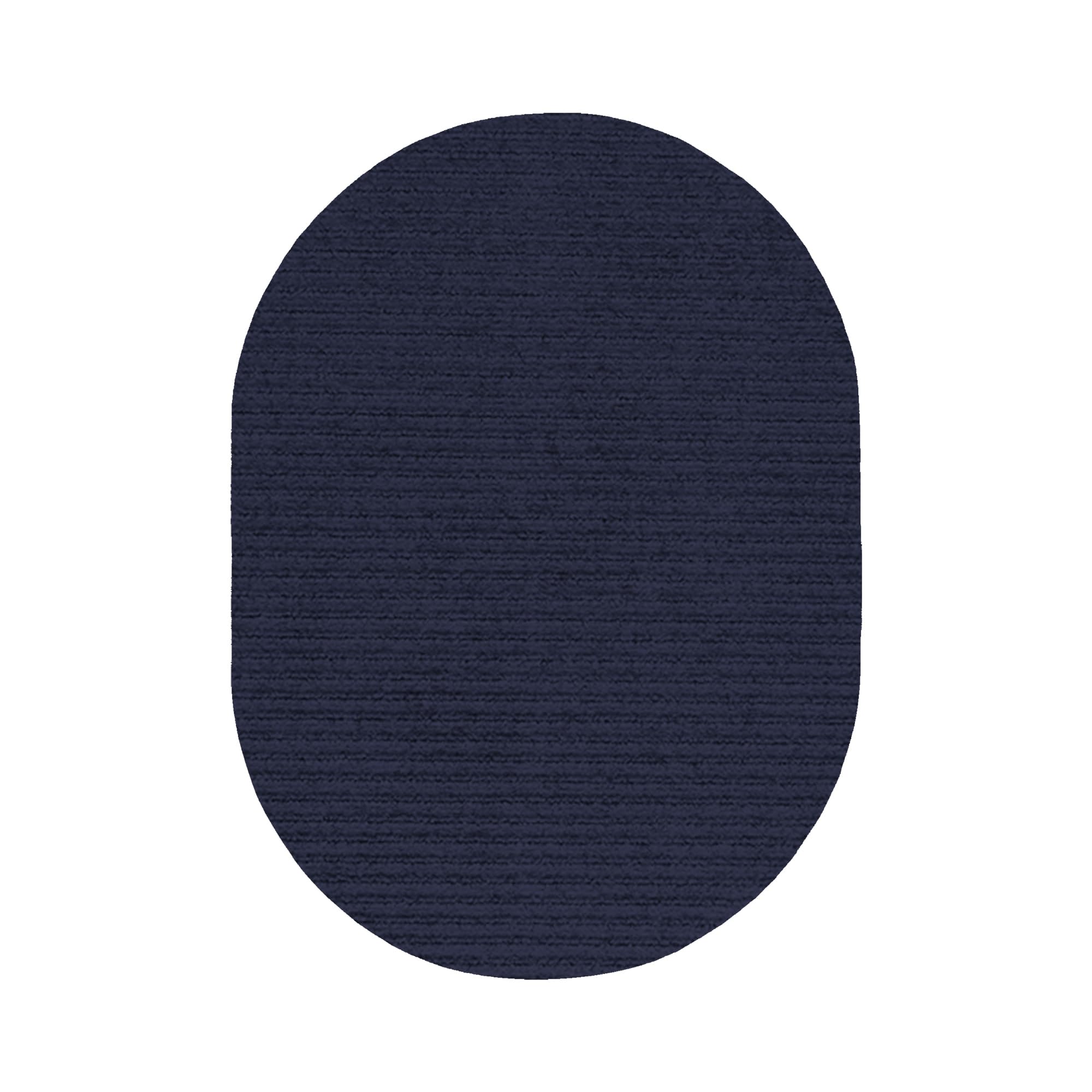 Furnish my Place Ultra Blue 2' x 3' Oval, Solid Area Rug: Stain Resistant, Non-Slip, Washable - Ideal for Bedroom Décor, Perfect for Special Occasions, Made in USA