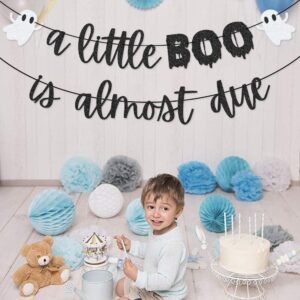 A Little Boo is Almost Due Banner Garland for Halloween Baby Shower Halloween Gender Reveal Party Decorations