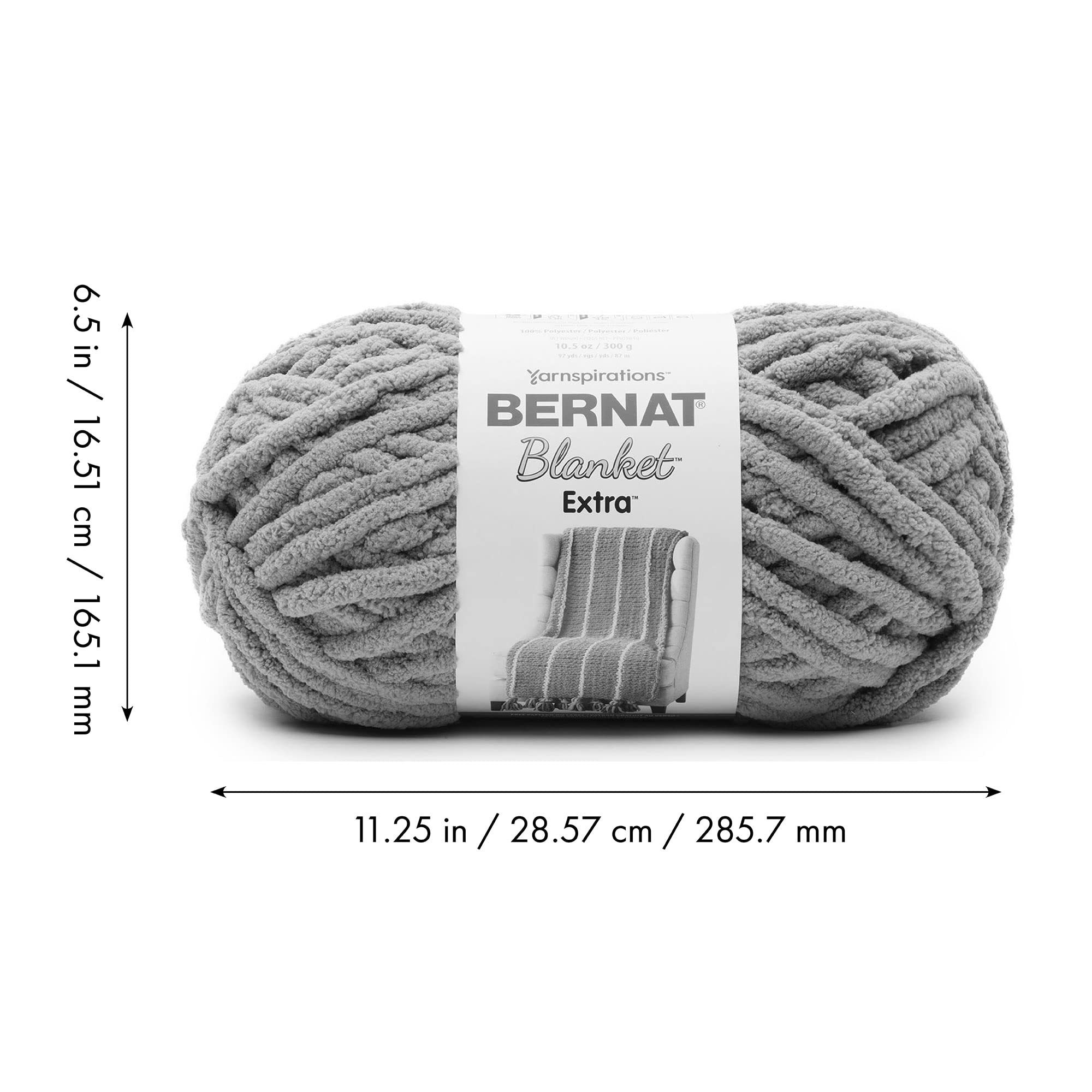 Bernat Blanket Extra Purple Sunset Yarn - 2 Pack of 10.5oz/300g - Polyester - #7 Jumbo - 97 Yards - Knitting & Crochet