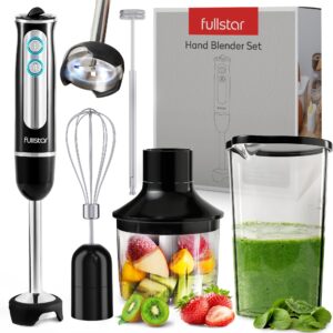 immersion blender set, hand blender electric, immersion blender handheld, 9-speed, 500w handheld blender - hand blenders immersion, hand mixer electric blenders, smoothie blender (5-in-1, black)