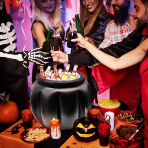 SpinLaLa 22 x 18 Inches Giant Black Inflatable Cauldron Kettle Halloween Cooler, Large Drink Holder for Parties