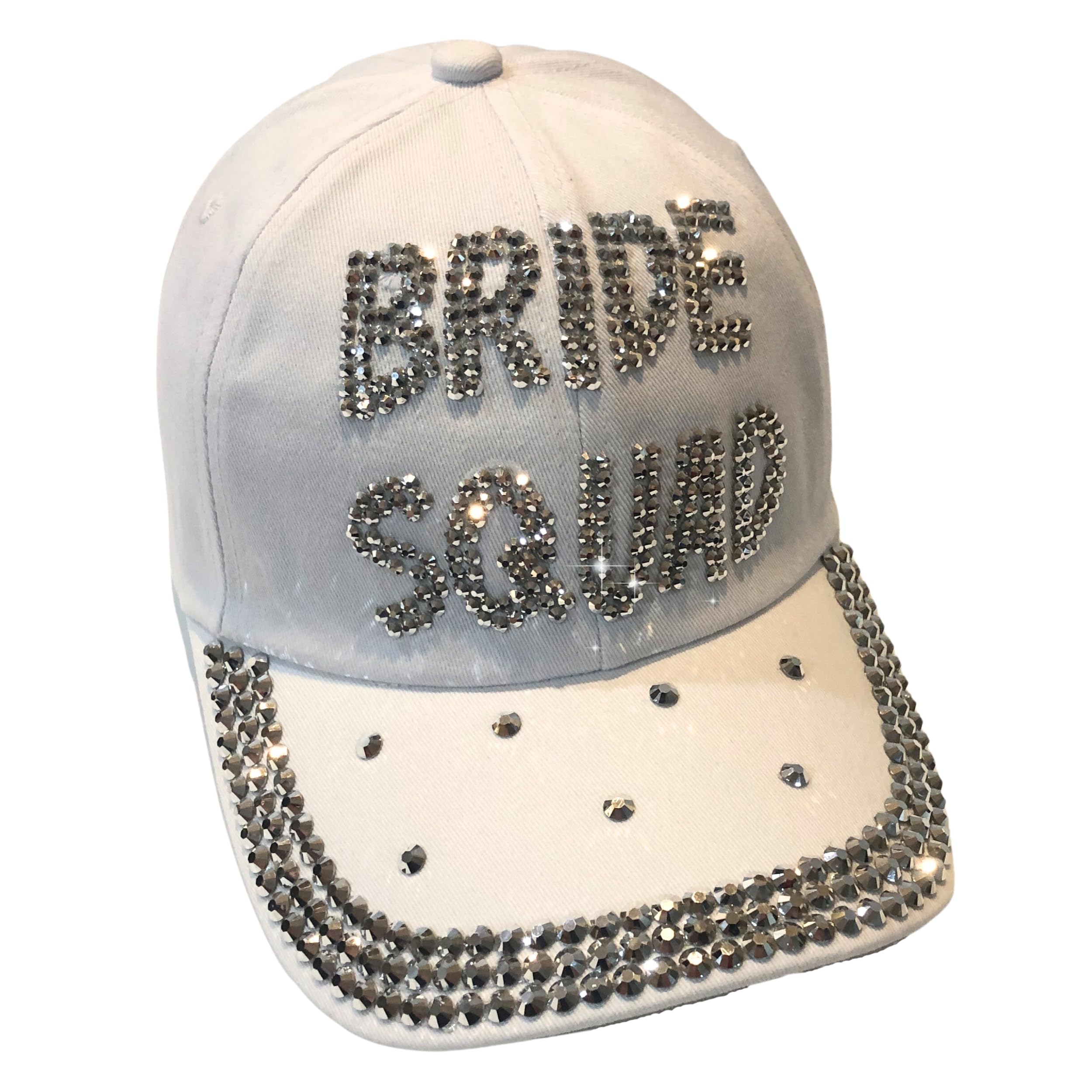 Popfizzy Bling Bride Squad Hat, White Bachelorette Party Hats, Bridesmaids Gifts, Team Bride, Bride Tribe, Bachelorette Gifts