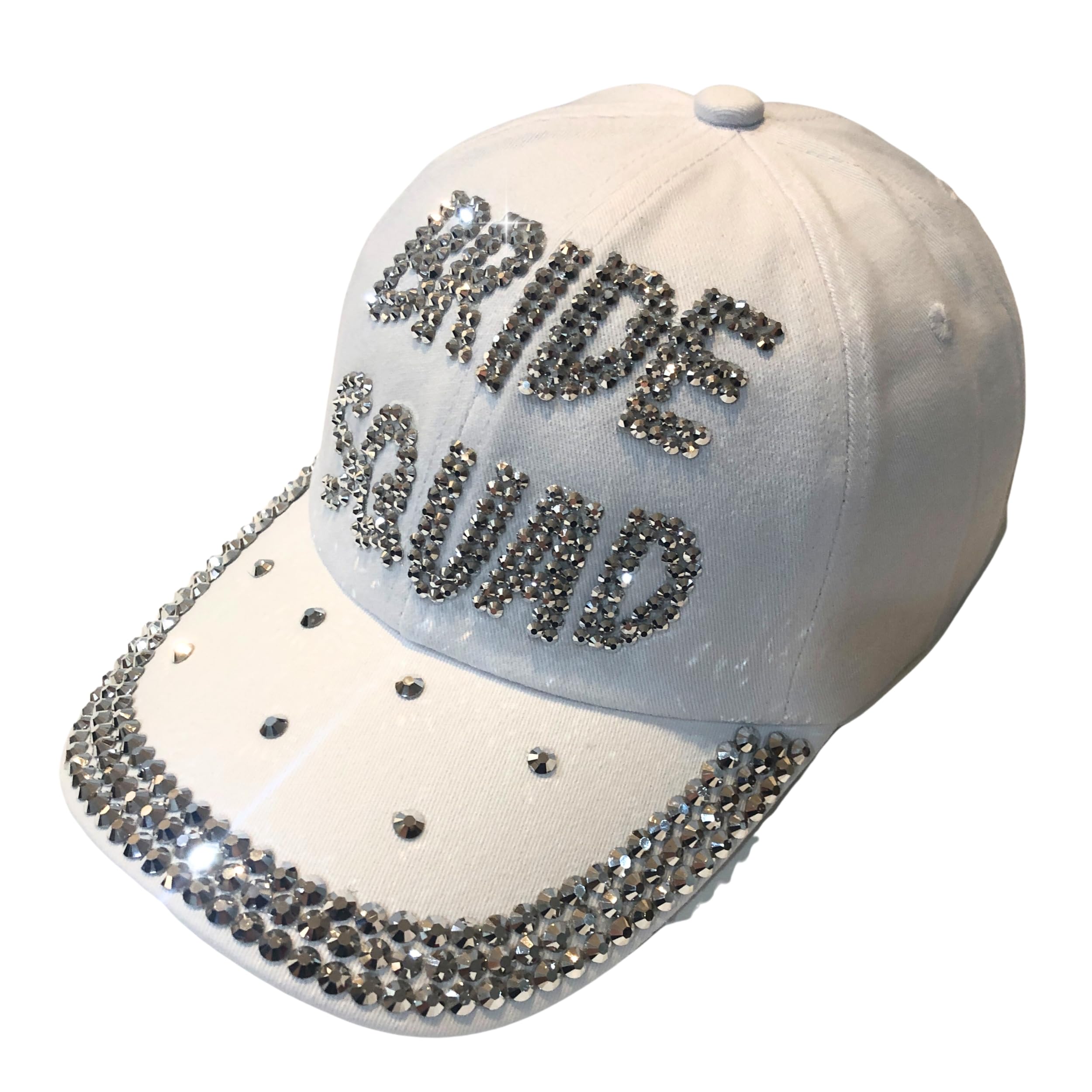 Popfizzy Bling Bride Squad Hat, White Bachelorette Party Hats, Bridesmaids Gifts, Team Bride, Bride Tribe, Bachelorette Gifts