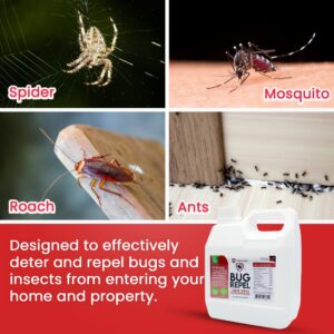 Predator Guard Bugs and Insect Repellent - Home Defense Pest Control Super Concentrate Liquid Lawn Spray for Spider, Mosquito, Ants and Roach Repellent Indoor and Outdoor Bug Spray - 16 oz