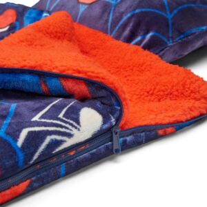 Northwest Spider-Man Silk Touch Sherpa Slumber Bag, 27" x 56", Fearless Spidey