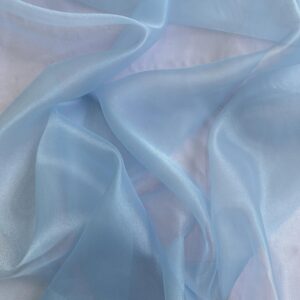 Organza Fabric by The Yard - Crystal Organza Fabric - Perfect for Wedding, Party Decor, Draping, and Crafts - Available by The Yard - 58 inches - 1 Yard (Baby Blue)