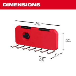 Shevan Fits Milwaukee 48-22-8329 Packout 7 Hook Wall Mounted Rack. 25lbs Weight Capacity