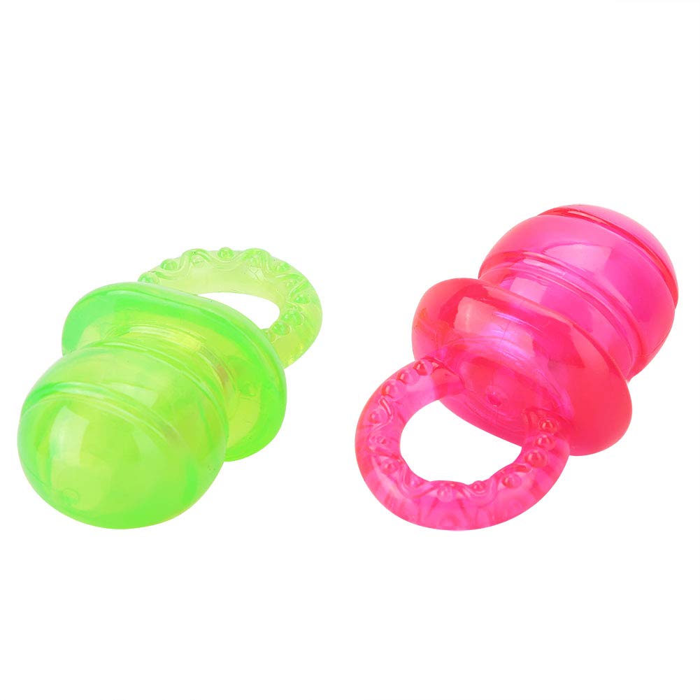 2Pcs Pet Puppy Molar Training Teeth Toy, Bite Resistant Chewing Molars Training Squeaky Toy, Aggressive Chewers Durable Safe Dog Toys, Pacifier Chew Playing Toys for Dog Cat