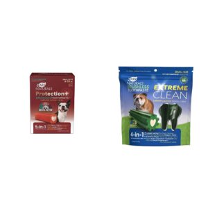 ark naturals brushless toothpaste bundle, dog dental chews for small breeds, prevents plaque & tartar, freshens breath