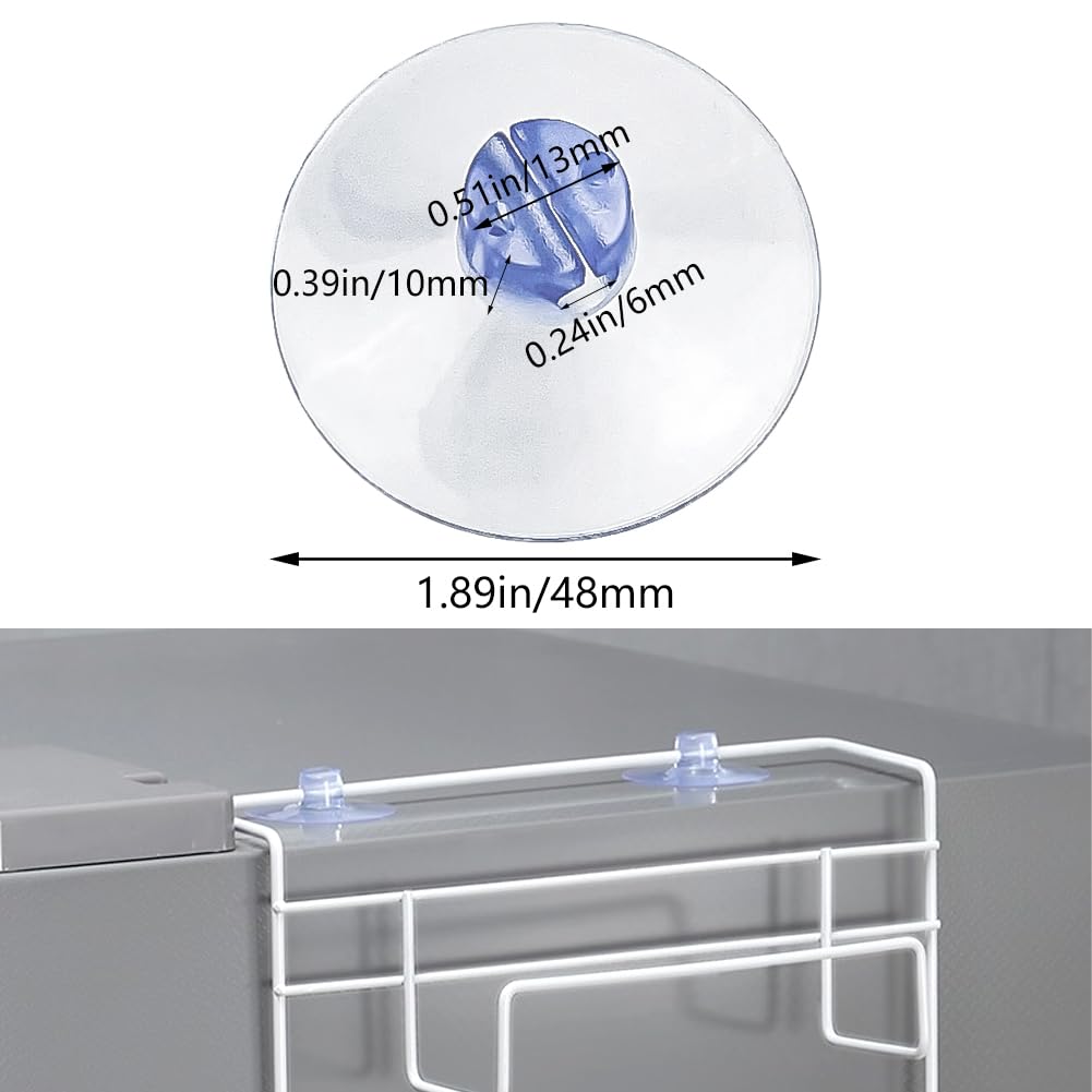 30 Pcs Bathroom Shower Caddy Connectors Suction Cups Heavy Strength Large Suction Cups Without Hooks Replacement Suction Cups for Regular Shower Caddy Basket Christmas Light