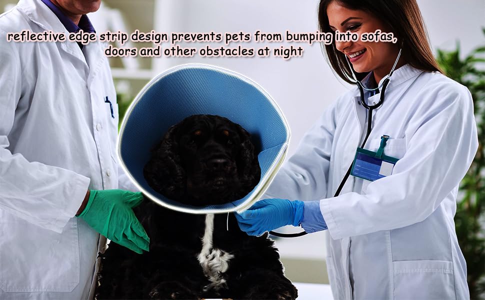 Dog Cone Collar for Large Dogs, Adjustable Soft Pet Cone for Dogs to Stop Licking Wound After Surgery, Dog Cone Alternative Pet E-Collar, Cone for Dogs After Surgical Recovery Collar