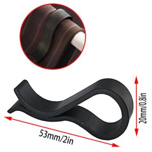 ZZLZX 24PCS Plastic Fixing Clamp, Support Clamp, Pen Cap Cover Clothing Accessory Hanging Buckle, Grid Towel Scarf Fixing Clip, Preventing Clothes from Slipping Off Hangers, Black