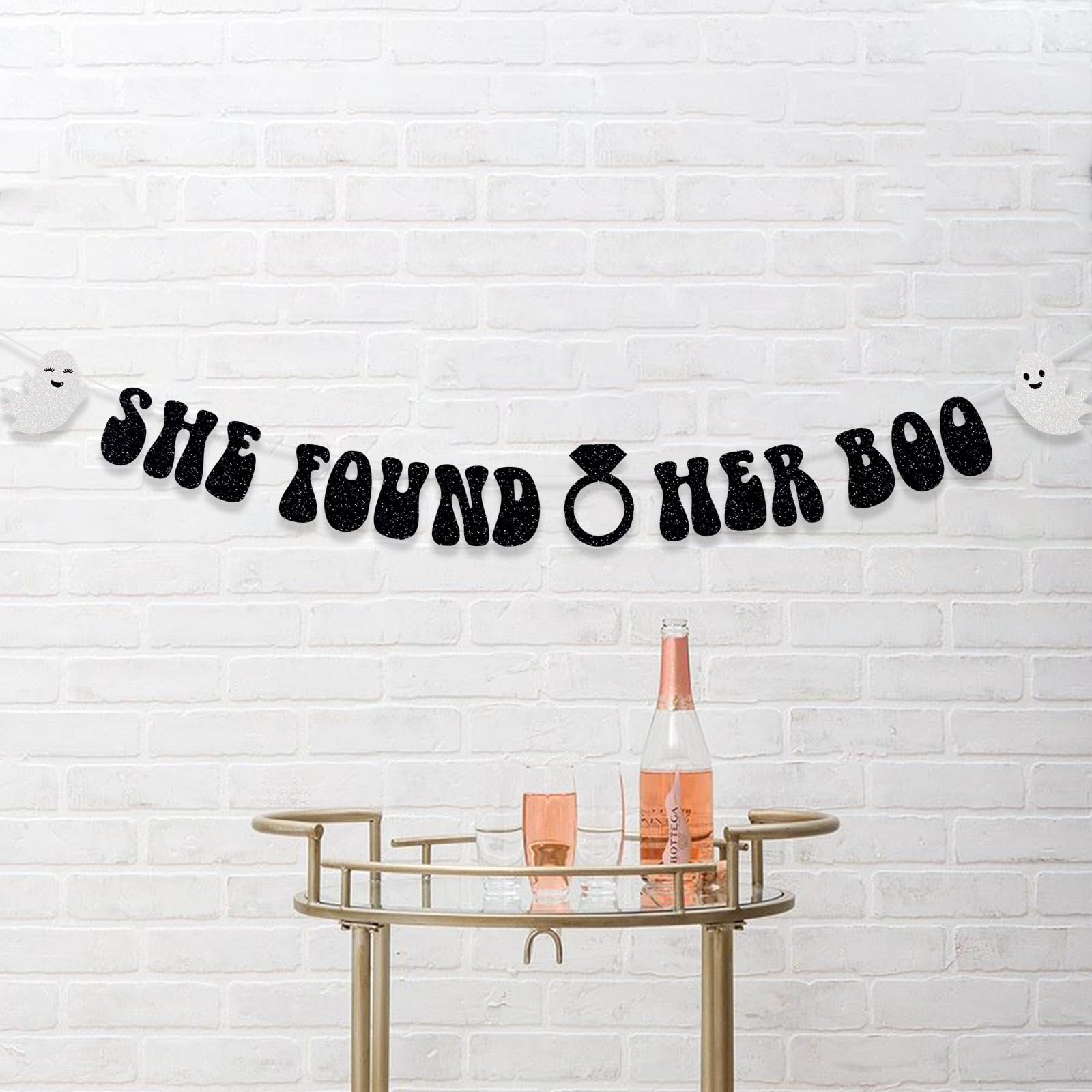 She Found Her Boo Halloween Bridal Shower Banner Boochelorette Ghost Garland Spooky October Bachelorette Party Decor