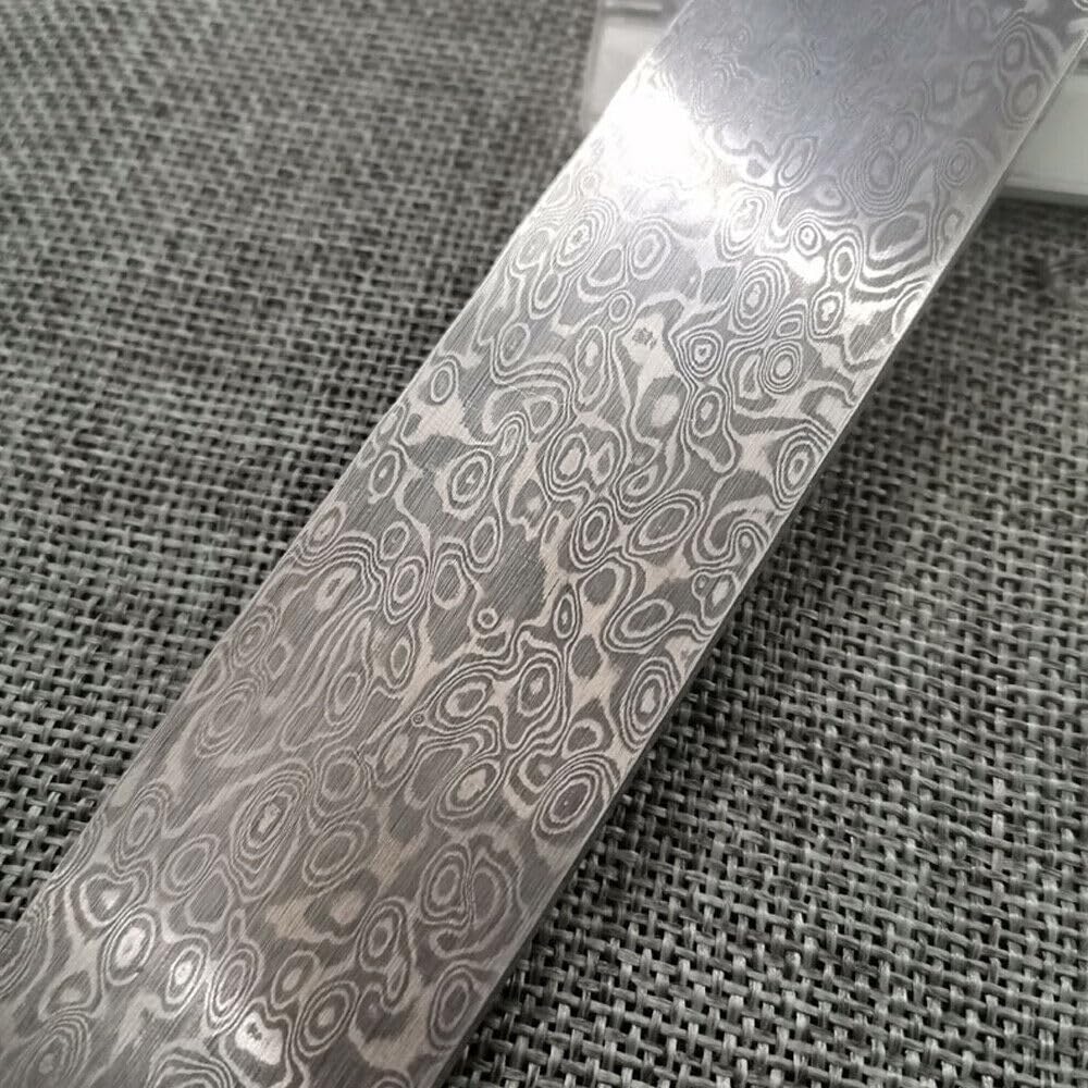 Handmade Damascus Steel Billet Knife/Blank Blade Making Bar Clouds 150x25x3mm