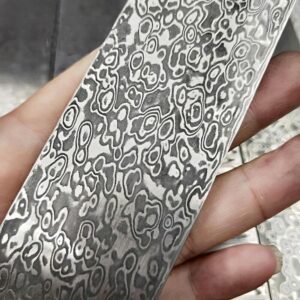 Handmade Damascus Steel Billet Knife/Blank Blade Making Bar Clouds 150x25x3mm