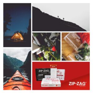 Zip Zag Bag Black (1/2 LB) 10x Large Zip Lock Bags (10.5" x 11") | Say Goodbye to Stale Herbs And Spices With Food Safe Zipper bags | Resealable, Reusable, Washable and Airtight Zipper Bags