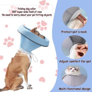 Dog Cone Collar for Large Dogs, Adjustable Soft Pet Cone for Dogs to Stop Licking Wound After Surgery, Dog Cone Alternative Pet E-Collar, Cone for Dogs After Surgical Recovery Collar