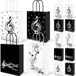 24 pcs music notes gift bags musical note paper gift treat bags for social media music theme birthday party baby shower music theme party supplies