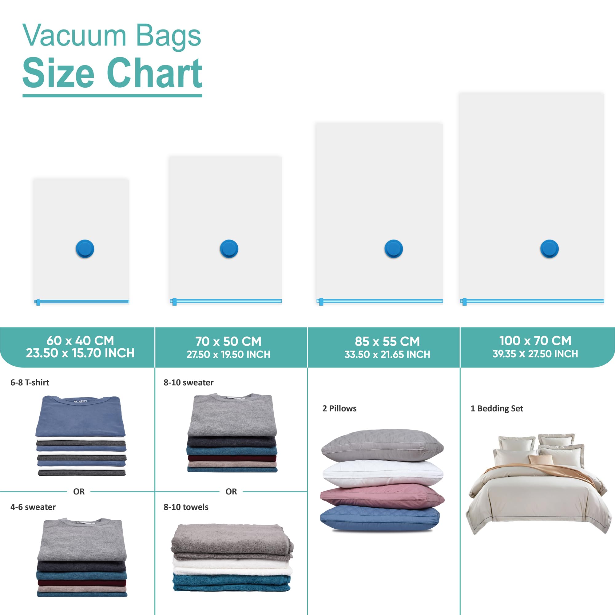 30 Vacuum Storage Bags with Electric Pump, Vacuum Sealed Storage Bags (5Jumbo/5Large/10Medium/10Small), Space Saver Vacuum Seal Bags for Clothing, Comforters, Pillows, Towel, Blanket Storage, Bedding