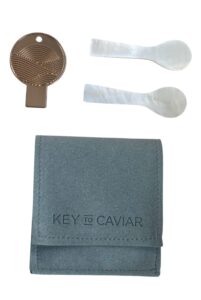 caviar key tin opener set - caviar accessory