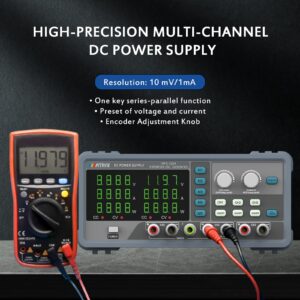 MATRIX DC Power Supply Variable 32V 6A, Adjustable Multi-Channel Power Supply MPS-3264 with One Key Series-Parallel and 5V/2A USB Output, Bench Power Supply with 5 Groups of Storage and Encoder Knob